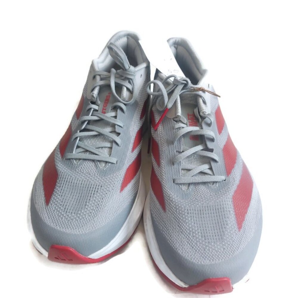 Adidas Adizero SL2 Mens Size 10 Rutgers Scarlet Knights Running Shoes Stone Gray - Picture 8 of 12